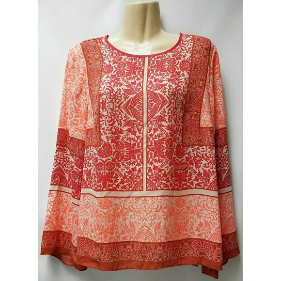 Vince Camuto Boho Blouse Small - Picture 2 of 6